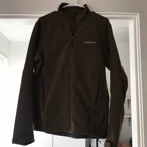 Olive Green Patagonia Jacket (Polartec Windbloc)